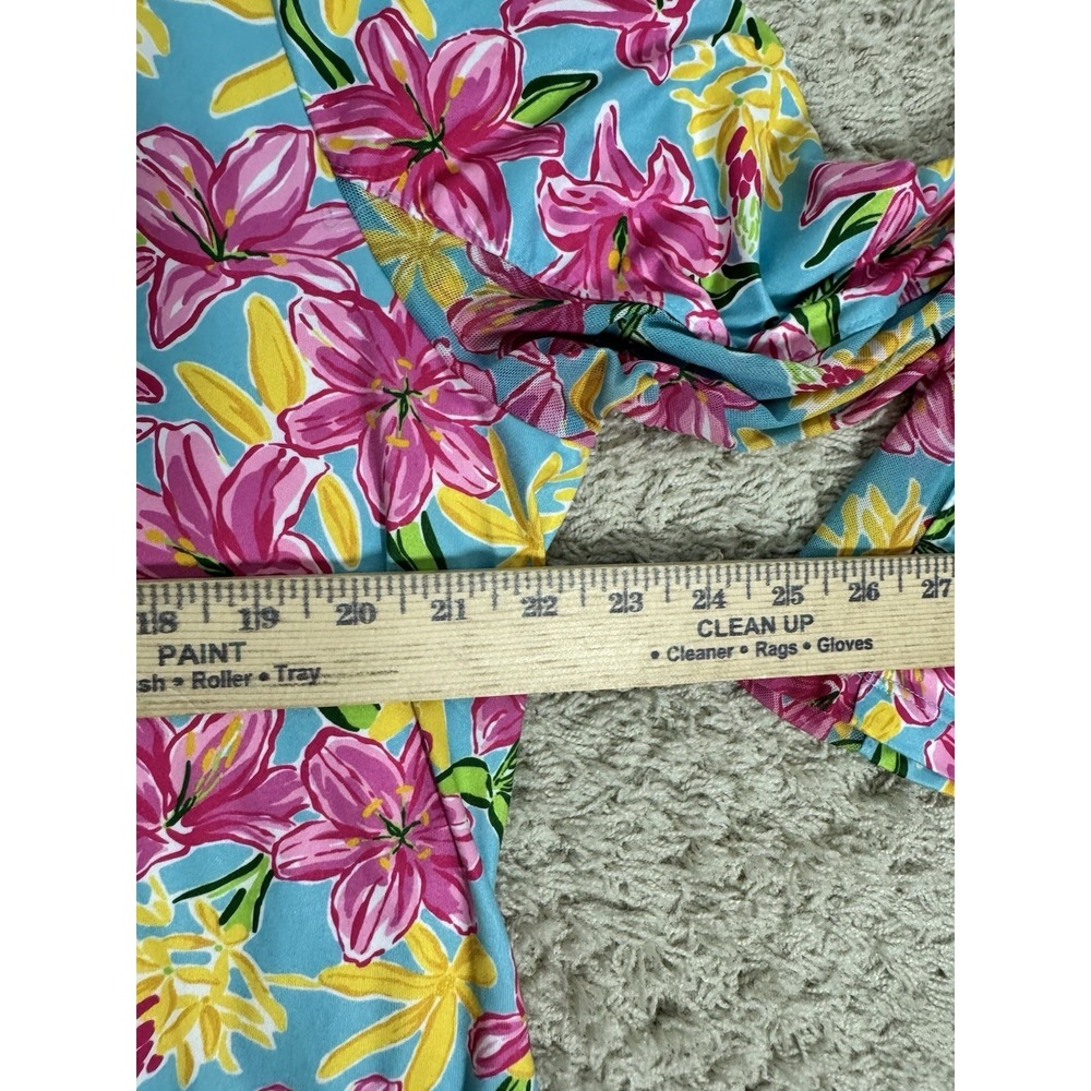 GOTTEX 1/4 Zip Tropical Floral Long Sleeve Sun Shirt Golf Tennis Womens XL Beach - Picture 10 of 11